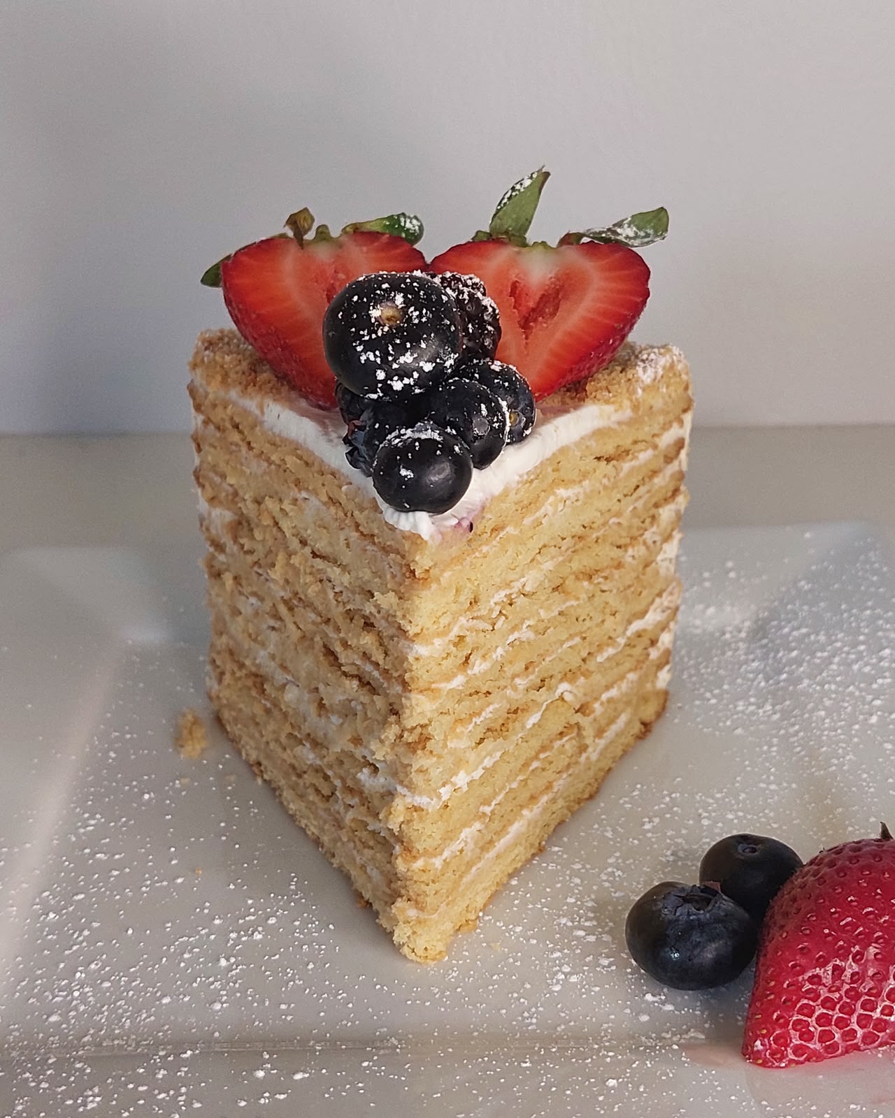 Medovik traditional honey layer cake