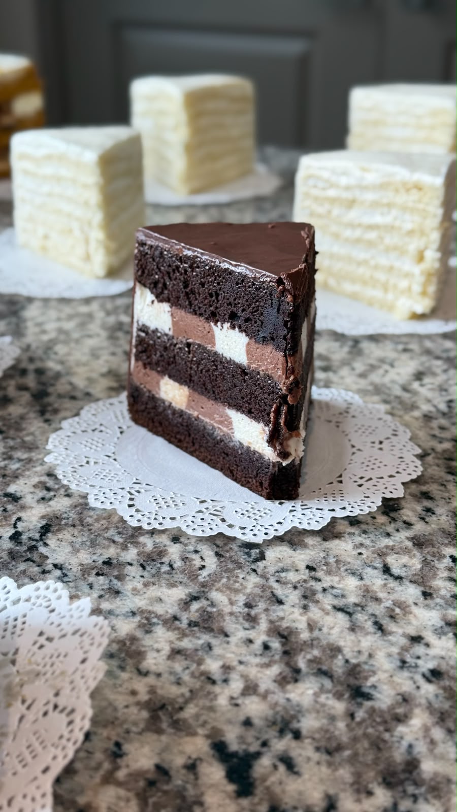 Triple chocolate cake